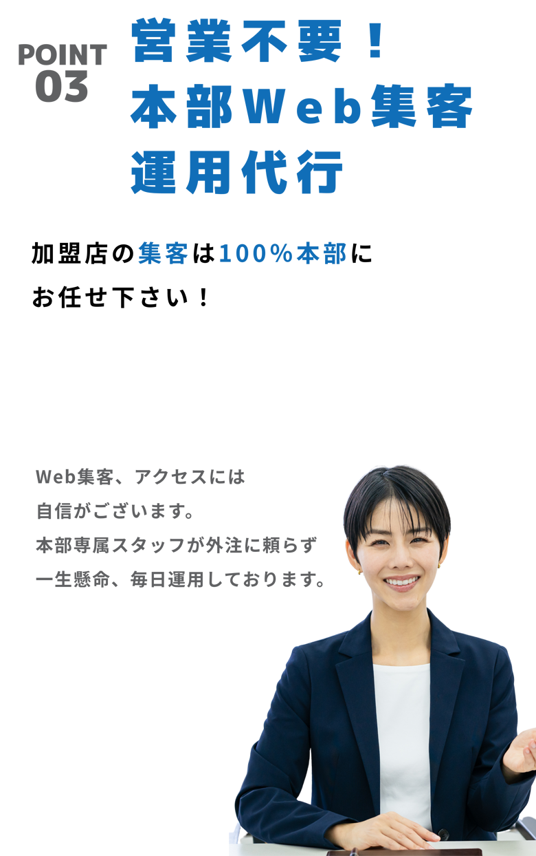 営業不要本部Web集客運用代行